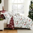 thumbnail image 6 of Southshore Fine Living, Inc. Christmas Comforter Twin Size Set, Farmhouse White Christmas, 6 of 8