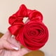 thumbnail image 1 of Anillo de pelo de rosa de satén para el intestino grueso, accesorios para el cabello de cuerda para el cabello de rosa dulce de súper hada de primavera y verano para mujeres coreanas, 1 of 6