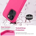 thumbnail image 6 of Compatible with iPhone 15 Plus Case with Screen Protector,Upgraded Liquid Silky Soft Silicone Cover,Fashionably Designed for Women and Girls,Protective Phone Case 6.7",Hot Pink, 6 of 6