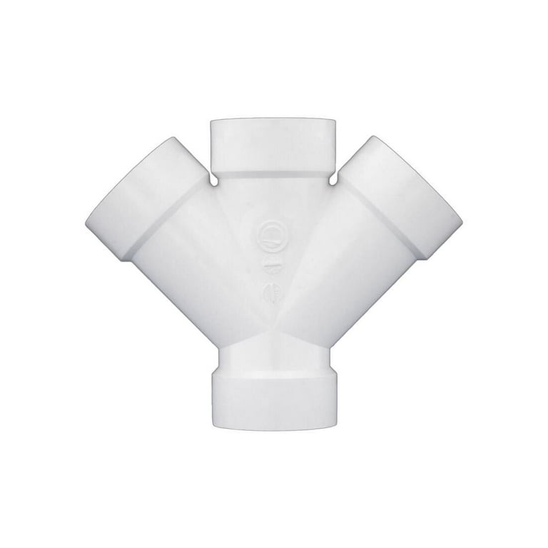 Charlotte Pipe Schedule 40 3 in. Hub x 3 in. Dia. Hub PVC Double