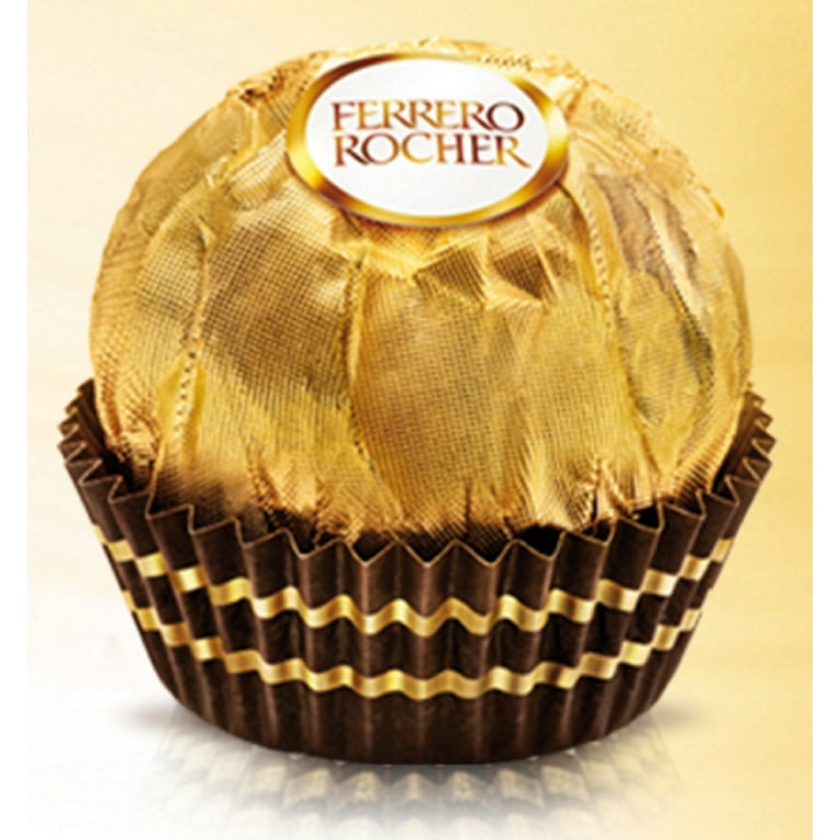 Ferrero Rocher Fine Hazelnut Milk Chocolate, 24 Count, Chocolate Candy Gift  Box, 10.5 oz 24 Count (Pack of 1) Ferrero Rocher