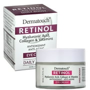 Dermatouch Anti Aging Retinol Eye Cream with Hyaluronic Acid, Collagen & Vitamins, 1.75 Oz