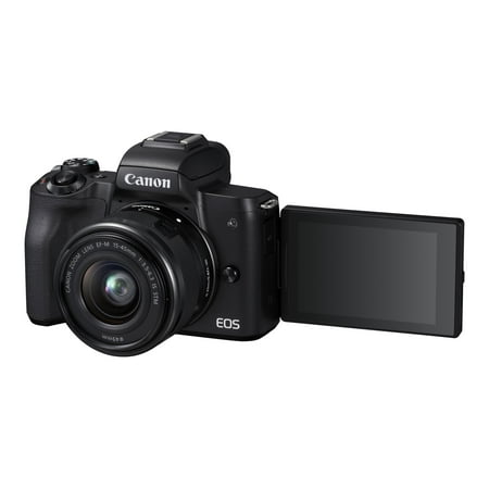 Canon - EOS M50 Mark II Mirrorless Camera 2 Lens Kit with EF-M 15-45mm f/3.5-6.3 IS STM & EF-M 55-200mm f/4.5-6.3 IS STM Lenses