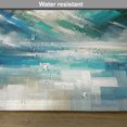 thumbnail image 5 of Ambesonne Turquoise Place Mats Set of 4, Contemporary Art Strokes, Standard Size, Seafoam Ivory Multicolor, 5 of 5