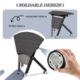 thumbnail image 5 of 8 PACK Folding Conference Tables with Wheels Mobile Meeting Table Rolling Conference Room Tables Seminar Tables for Office Training Classroom-Fan Shaped, 5 of 7