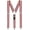 Red and White Striped, variant on Mens Suspenders For Men With Clips Y Back Design Pant Clip Style Tuxedo Braces