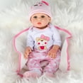thumbnail image 3 of WLRETMCI Reborn Baby Dolls,17 inch Realistic Lifelike Dolls Full Vinyl Body Silicone Baby Dolls, Newborn Doll Toys for Baby Girls, Gift for Kids Girls Age 2 3 4 5 6+, 3 of 11