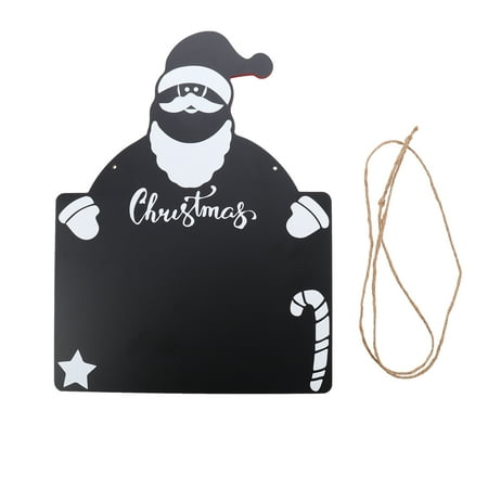 

Adorable Blackboard Pendant Creative Xmas Character Shaped Hanging Message Board