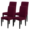 thumbnail image 1 of Fundas para Sillas SearchI Juego de Comedor 4 Piezas Elásticas Rojo Vino, 1 of 7