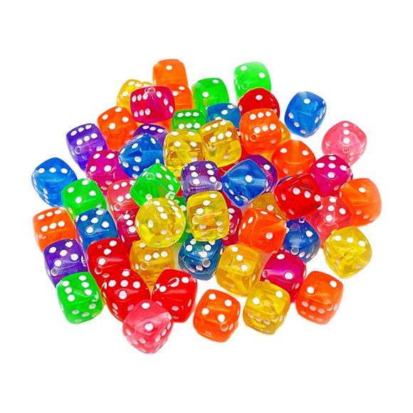 1000 Piezas de Sueltas con 1,5 Mm de Agujero de 8 Mm de Acrílico de Dados Cuadrado para Bricolaje Jinwen Cuentas de Acrílico
