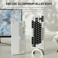 thumbnail image 5 of ATTACK SHARK X86 75% Wireless Gasket Mechanical Keyboard with Knob, CNC Aluminum Turd, 3 Mode Connectivity,82 Key Hot Swappable,Custom Linear Switches RGB Gaming Keyboard for Win/Mac/Linux-Milk White, 5 of 10