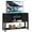 Black, variant on Costway Console Table Sideboard Buffet TV Stand w/ Storage Cabinets & Bottom Shelf Black