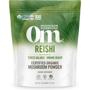 Om Organic Mushroom Superfood Powder, Reishi Support Stress, 7.05 Oz, 6 Pack