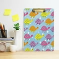 thumbnail image 6 of FMSHPON Color Turtle Tortoise Clipboard Hardboard Wood Nursing Clip Board and Pull for Standard A4 Letter 13x9 inches, 6 of 7