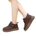 thumbnail image 5 of YOUYEDIAN Boots for Women Winter Non Slip Fleece Lined Fashion Flats Warm Comfortable Versatile Snow Platform Shoes, 5 of 5
