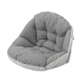 thumbnail image 4 of Cojín para silla, almohadilla de asiento de 52x52 cm de grosor con correa, suave, para cesta colgante. Gris, 4 of 8