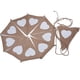 thumbnail image 1 of Banderas de lino para bodas románticas Banderines triangulares con corazones de amor, 1 of 5