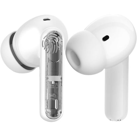Wireless Earbuds P1 PRO with Translucent Style, Bluetooth Headphones with Clear Call Mics, IPX7 Waterproof Ear Buds Deep Bass Wireless Earphones, 30H Compatible with Samsung TV Android iOS