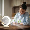 thumbnail image 2 of ¡Gran Oportunidad de Ahorro!, Ventilador giratorio de escritorio Big G, moderno y práctico, silencioso, con 3 velocidades, luz nocturna, mini ventilador con carga USB Akmoler, 2 of 9