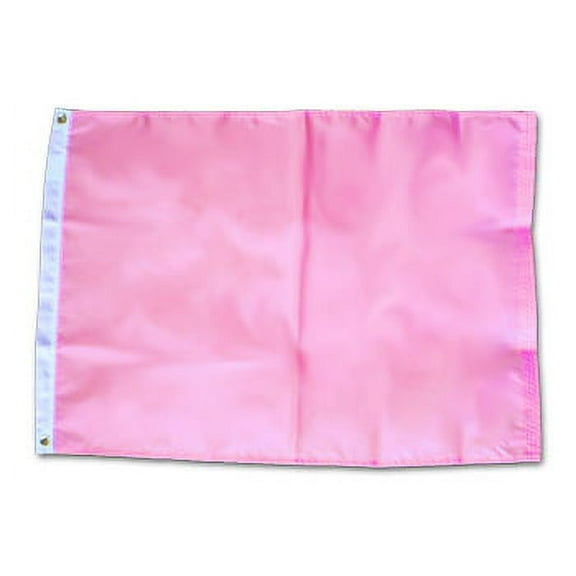 Pink - 12" x 18" Solid Color Nylon Flag