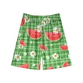 thumbnail image 3 of OYXSER Toddler Girls Outfits Fruit Print Short Sleeve T-Shirt Tops & Shorts Sets 2Pcs Clothes Set, Green 4-5T, 3 of 5