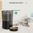 thumbnail image 2 of axGear WiFi Pet Feeder Automatic Smart Dog Cat Dry Food Dispenser Feeding Bowl 4L Black, 2 of 9