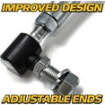 thumbnail image 2 of HD Switch Adjustable Improved LH/RH Steering Drag Link Set fits 532194740 & 532194741 for Husqvarna Craftsman Murray Dixon Jonsered Poulan Pro AYP EHP WeedEater 194740 194741 (Dust Caps Included), 2 of 7