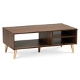 thumbnail image 2 of Mesa de centro Baxton Studio Moderna Madera Dorado y Marrón Nogal, 2 of 2