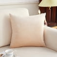 thumbnail image 4 of ENTASSER Velvet pillow cover for sofa, decorative solid square cushion cover for bedroom car.champagne40*40cm, 4 of 5