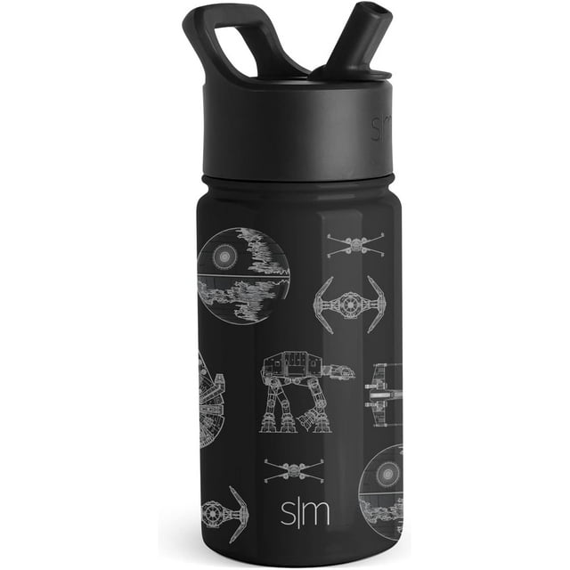 Botella de agua infantil Simple Modern de Star Wars con