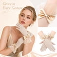 thumbnail image 5 of Women Mesh Gloves Wedding Tea Party Elegant Short Novelty Bridal Gloves for Wedding Opera Party, 5 of 5
