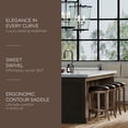thumbnail image 2 of Open Box Maven Lane Counter Stool in Walnut Finish w/Marksman Vegan Leather, 2 of 6