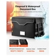 thumbnail image 2 of Fireproof Document Box 1832°F, Waterproof File Storage with Lock, 2 of 9
