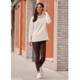 thumbnail image 6 of RBX Active Women's Blended Cotton Fleece Cowl Neck Tunic Sweatshirt, 6 of 6