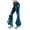 Sky Blue, variant on Iugvhana Women's Shiny Bell Bottom Leggings Slim Fit High Waist Stretchy Irregular Flared Pants 70s Disco Club Dance Trousers Sky Blue M