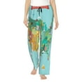 thumbnail image 2 of Goofa USA Tourist Map Printed Soft Pajama Pants for Women, Wide Leg Comfy Casual Lounge Yoga Pants-X-Large, 2 of 9