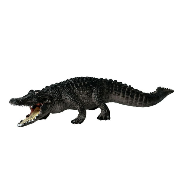 Figuras de animales de simulación Hugo modelo realista juguete decoración de tartas Negro