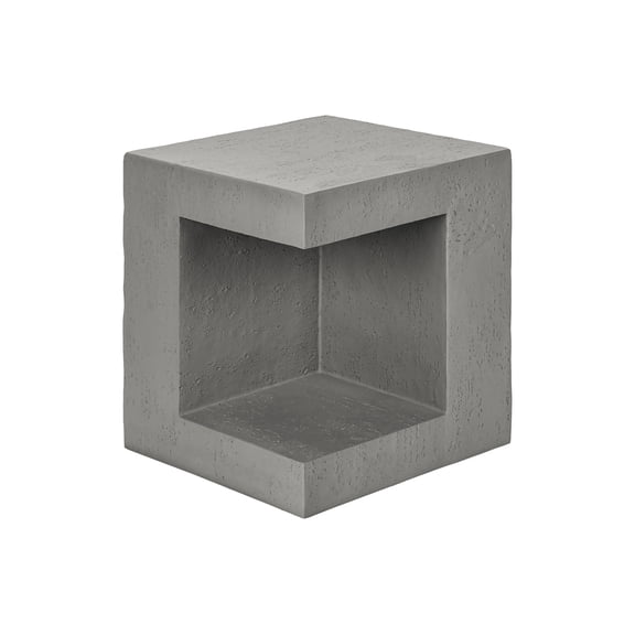 Accent Table - 25"H - Indoor Or Outdoor - Nightstand - Living Room - Gray