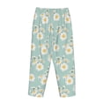 thumbnail image 5 of Goofa Floral Daisy Printed Soft Pajama Pants for Women, Wide Leg Comfy Casual Lounge Yoga Pants-Large, 5 of 9