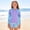 Purple, variant on Eltusu Girls Rush Gard Sets, Summer 2 Pieces Long Sleeve Beachwear Swim Tops and Shorts Purple Size 7-14 T