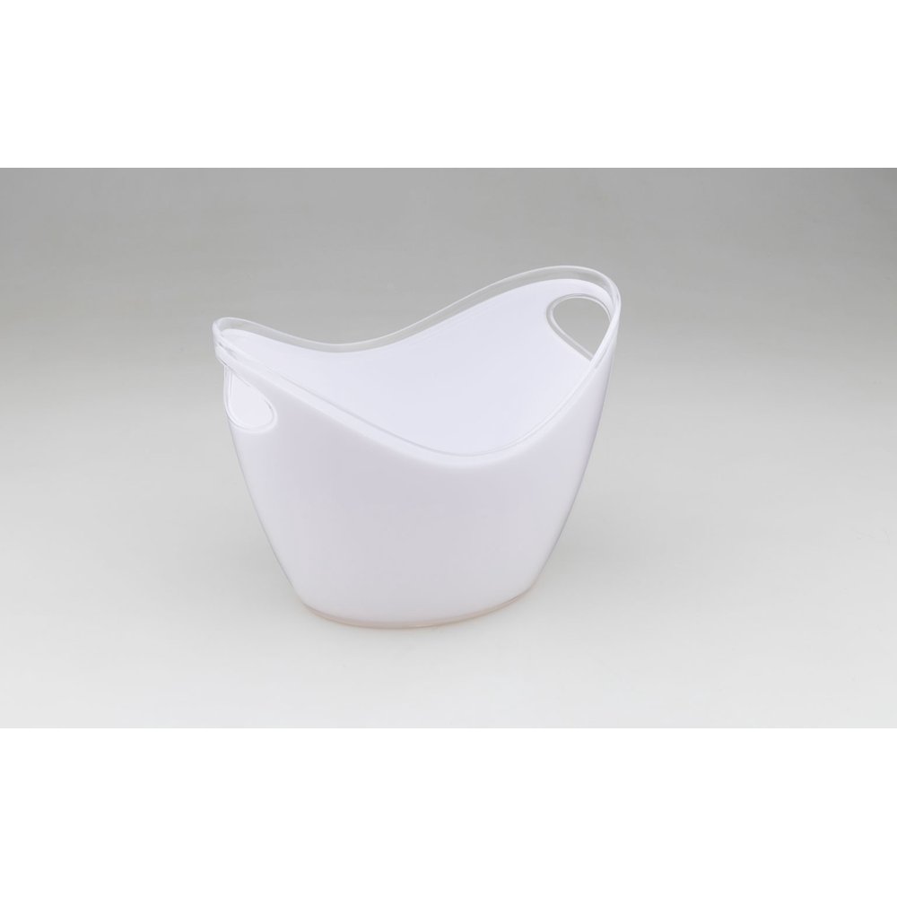 721211 White Plastic Ice Bucket 4 Liter