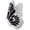 Black, variant on Delight Jewelry Silver-tone Translucent Pink Flying Butterfly - Script Class of 2025 Dome Charm Necklace, 18"