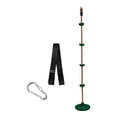 thumbnail image 2 of harayaa Children's Climbing Rope Tree Hanging Rope Heavy Duty Disc Hanging Seat Set for darkgreen brown rope, 2 of 8