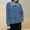 Light Blue, variant on Jackets For Women Sevevn Women's Long Sleeve Jacket Fashion Printed Button Loose Blouse Lapel Lightweight Jacket