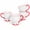 White/Red, variant on SANGO Splash of Cheers Large White Coffee Mugs Set of 4, Red Rims, 16 oz