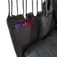 thumbnail image 4 of ALEKO Hanging Rope Swing Hammock Chair with Side Pocket and Wooden Spreader Bar, Gray, 4 of 11