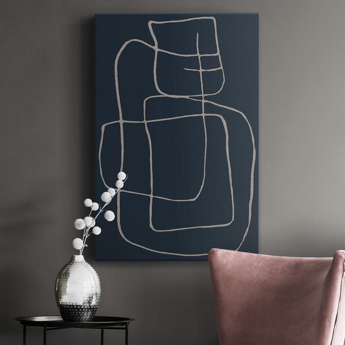 Shapes and Night Sky II Premium Gallery Wrapped Canvas - Ready to Hang