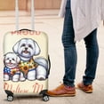 thumbnail image 4 of Happy Mother's Day Proud Maltese Mom Travel Luggage Cover Maltese Dog Lover Gifts Idea Suitcase Dust Protective Decor - 03003, 4 of 5