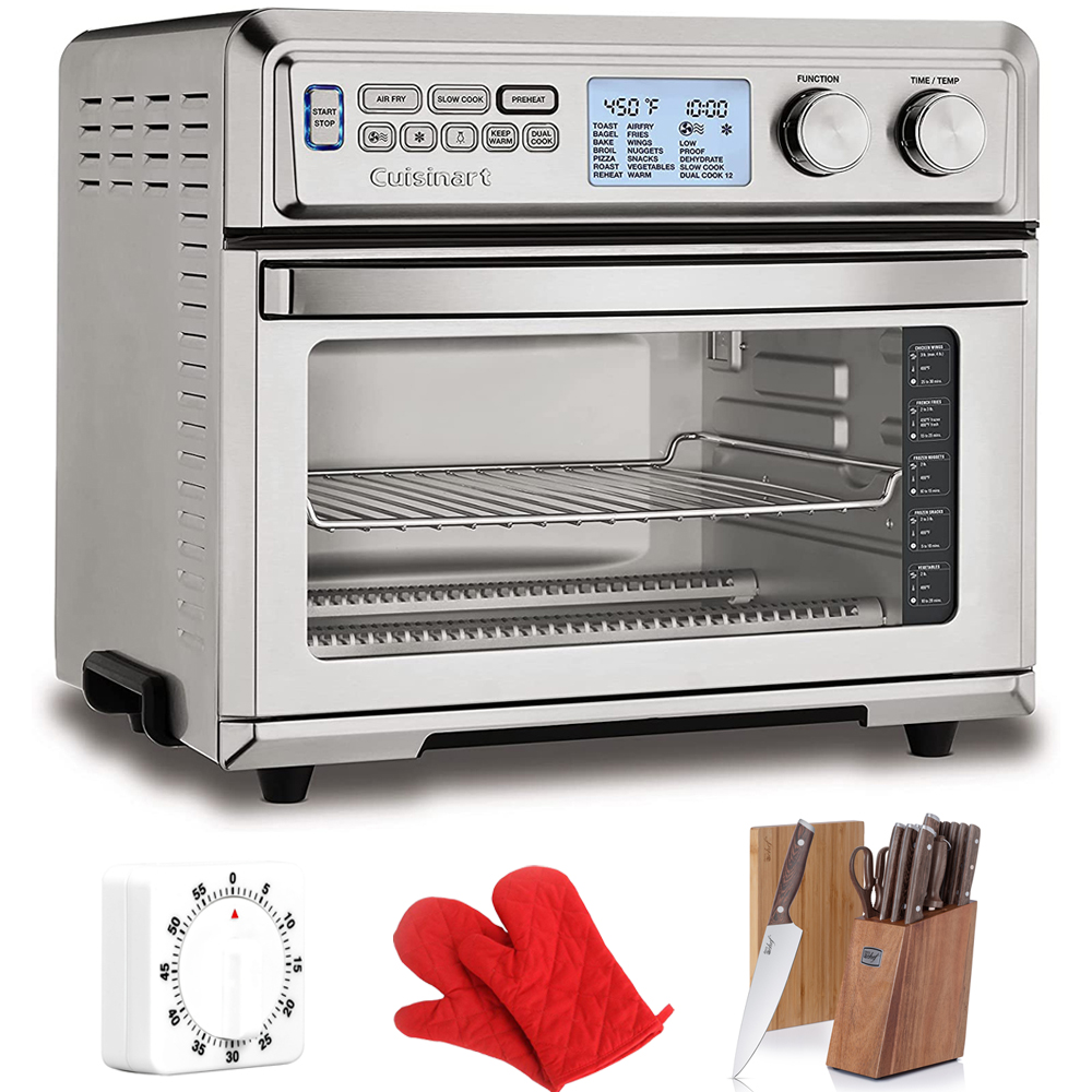 Cuisinart TOA95 Large Digital AirFry Toaster Oven Bundle with Pair of