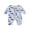 Blue, variant on Wassery Baby Boys Girls Footies Rompers Newborn Halloween Jumpsuit Long Sleeve Dinosaur Print Long Sleeve Zipper Bodysuits 3 6 12 18 Months Infant Cute Fall Clothes